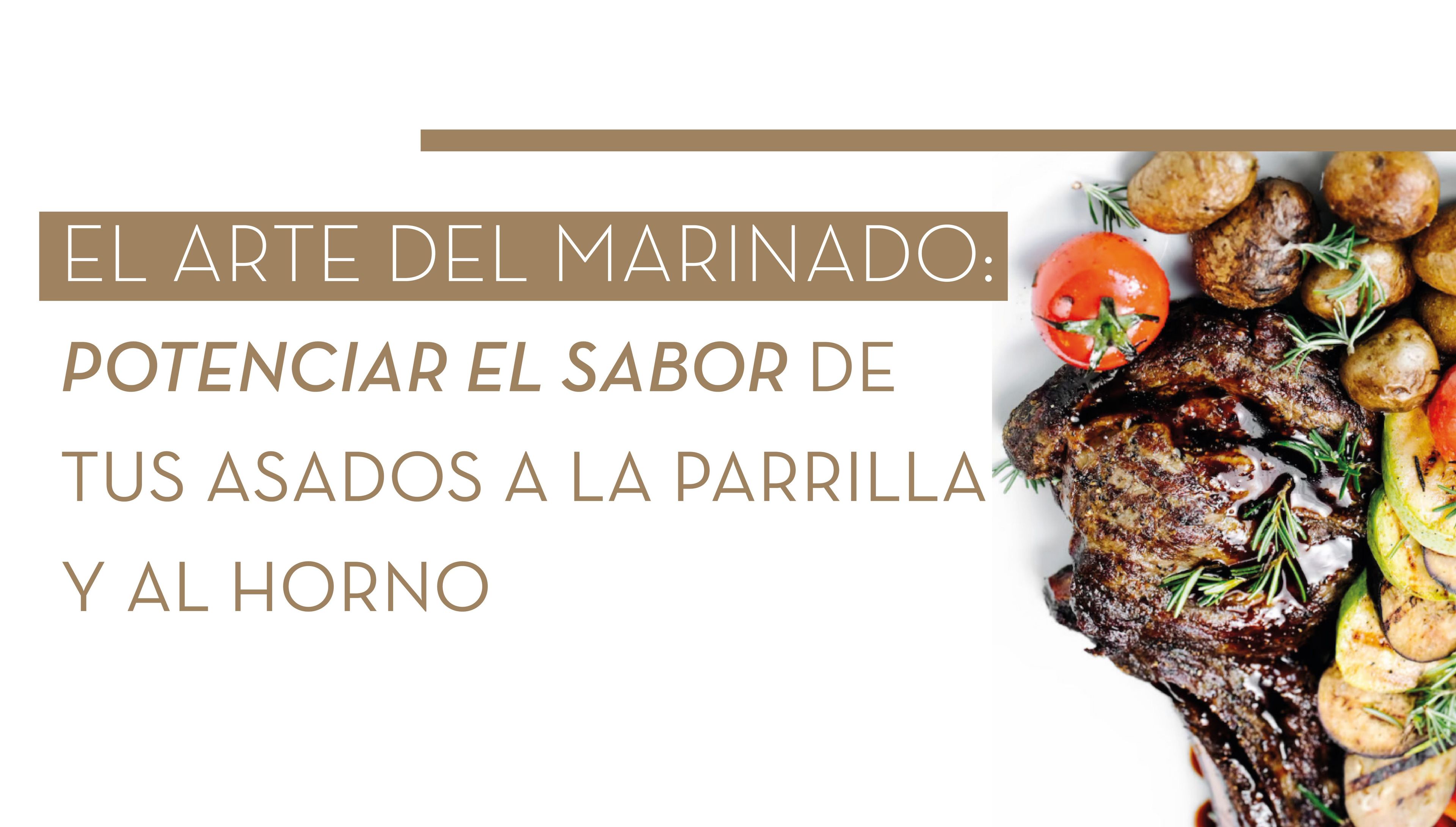 El arte del marinado de carnes y verduras