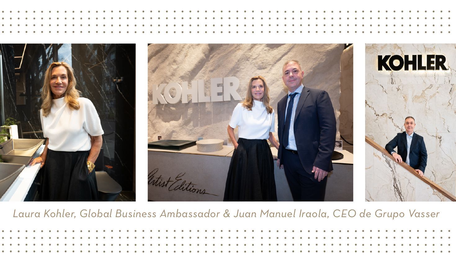 La firma internacional Kohler llega a la Argentina junto a Grupo Vasser para renovar el segmento de baño y cocina