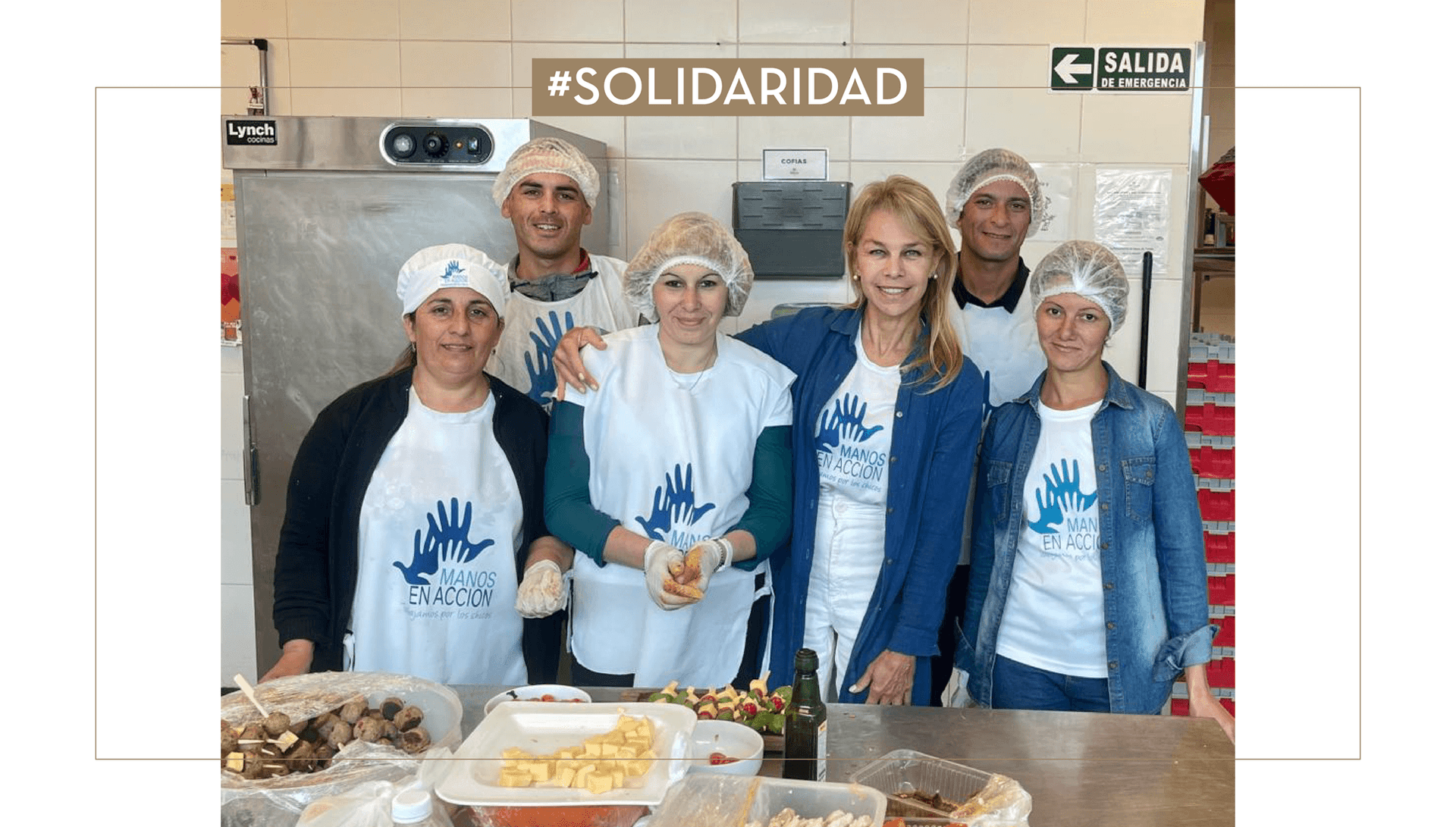 Golf solidario y manos en acción