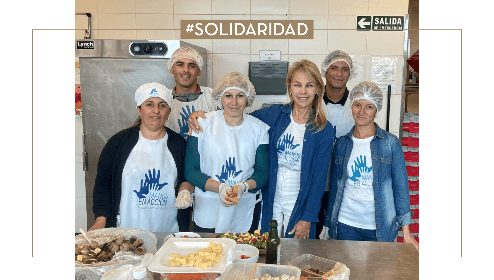 Golf solidario y manos en acción