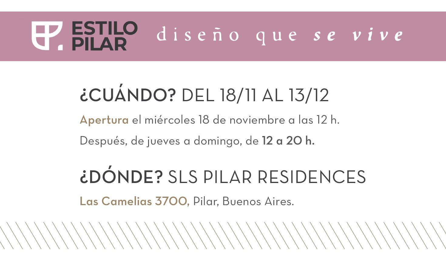 Estilo Pilar 2026 presenta su 21° edición en SLS Pilar Residences bajo el concepto “Diseño que se vive”
