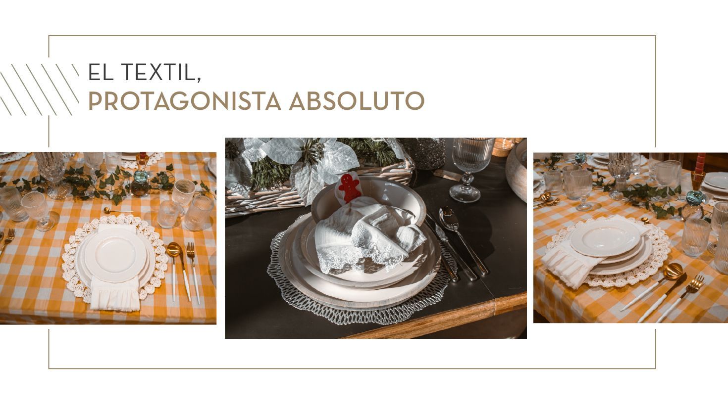 Ideas para vestir nuestras mesas en las fiestas