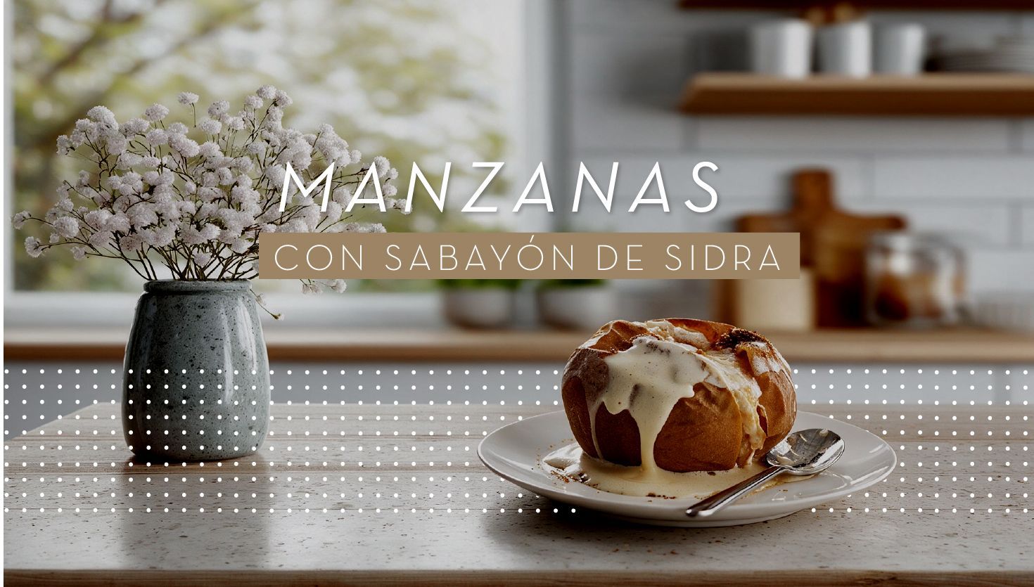 Manzanas con sabayón de sidra: un clásico italiano con otro acento