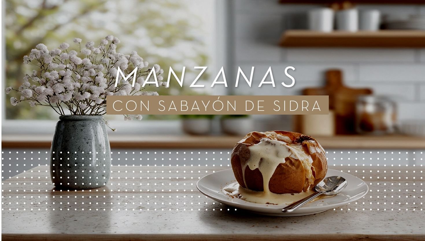 Manzanas con sabayón de sidra: un clásico italiano con otro acento