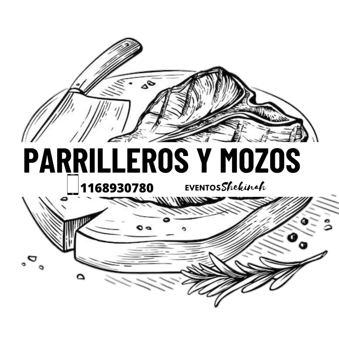 Portada del servicio Parrillero y Mozos