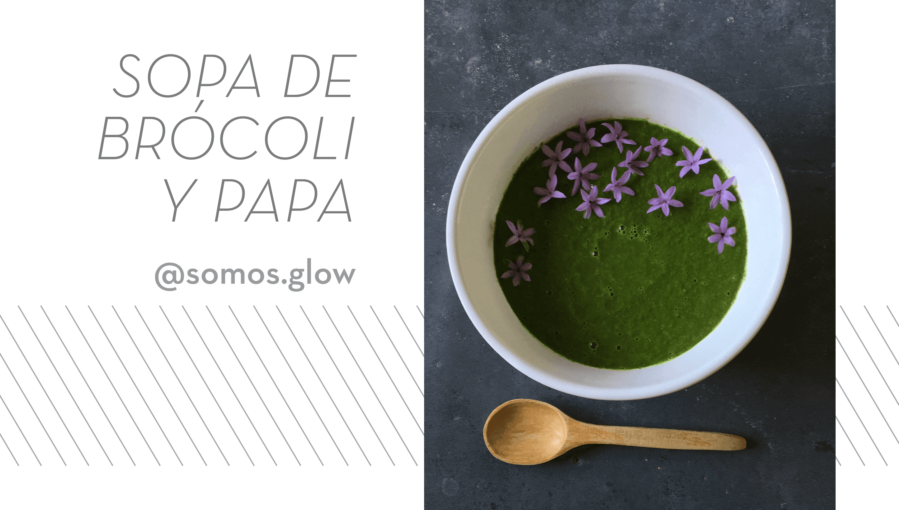 Sopa de brócoli y papa